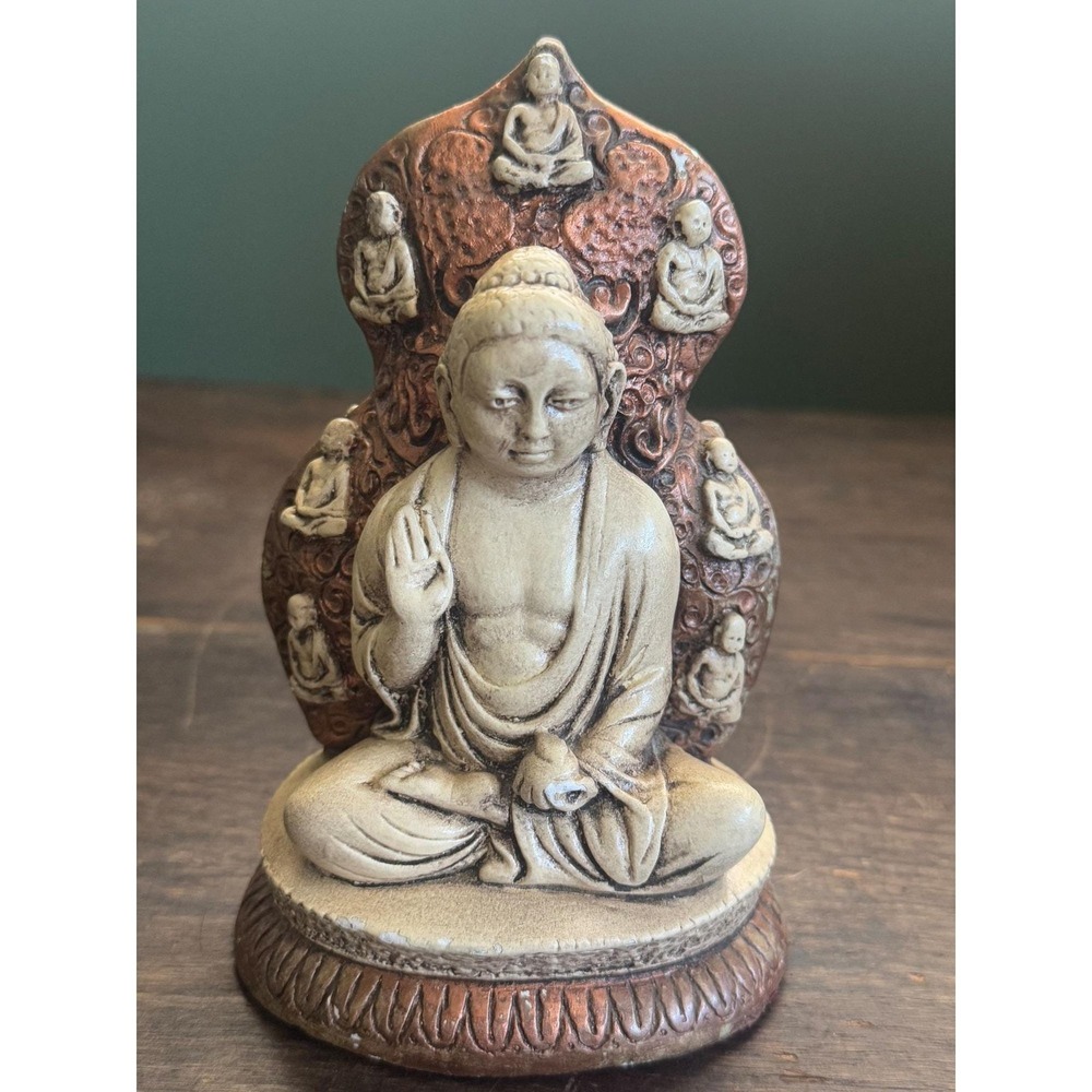 Resin Meditating Buddha Vitarka Mudra Figure